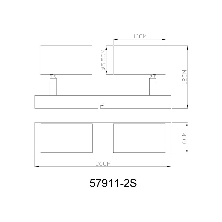 Globo - Starmetis 2xGU10/25W/230V