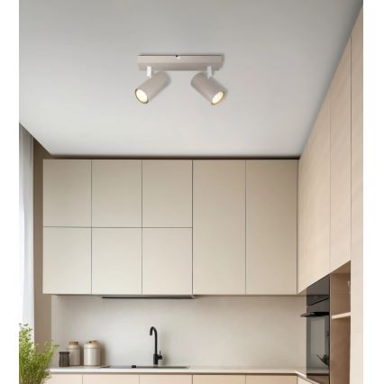 Globo - Virziena gaismeklis 2xGU10/35W/230V bēšs