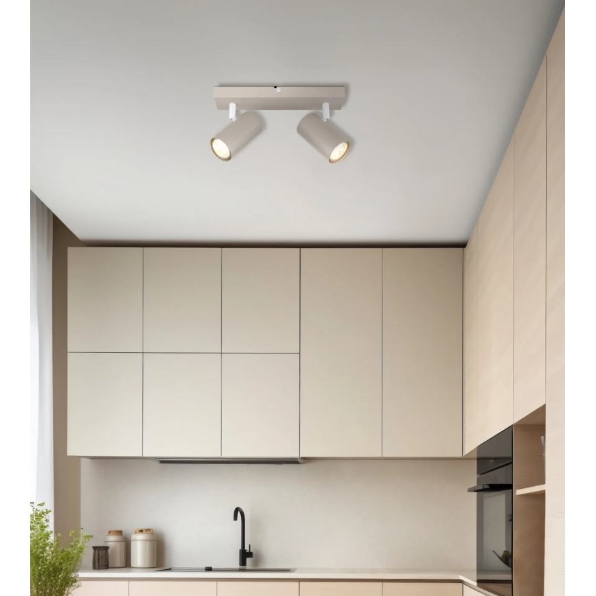 Globo - Virziena gaismeklis 2xGU10/35W/230V bēšs