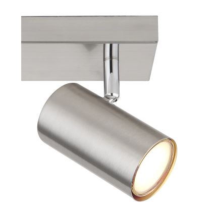 Globo - punktveida gaismeklis 3xGU10/35W/230V matēts hroms