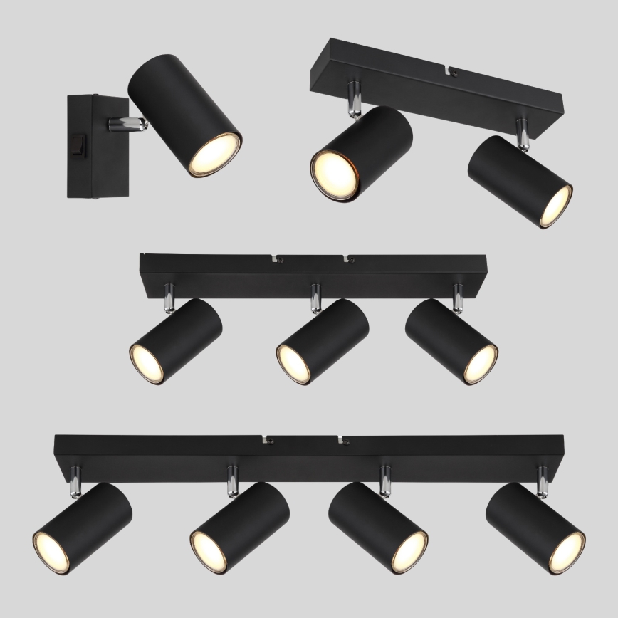 Globo - Starmetis 3xGU10/35W/230V melns