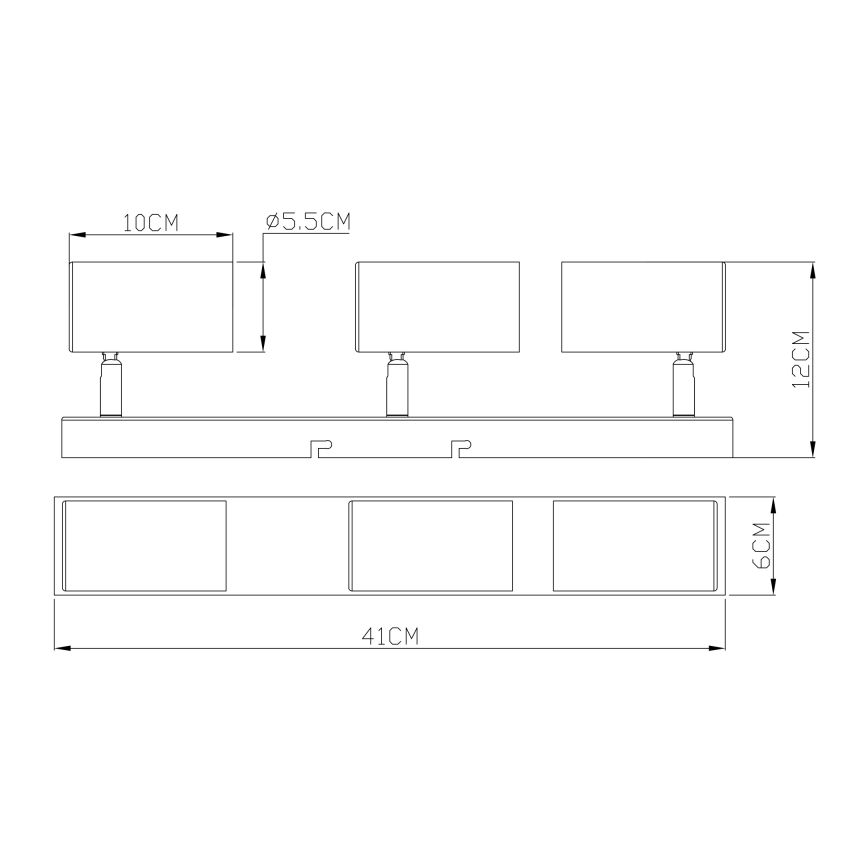Globo - Starmetis 3xGU10/35W/230V balts