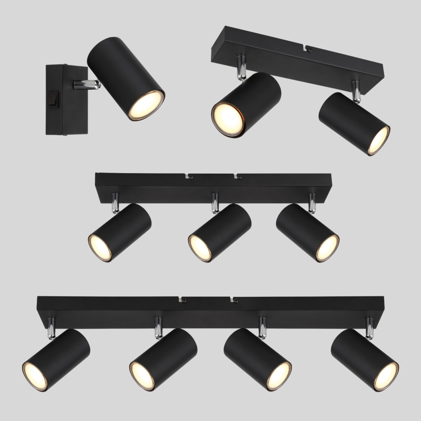 Globo - Starmetis 4xGU10/35W/230V melns