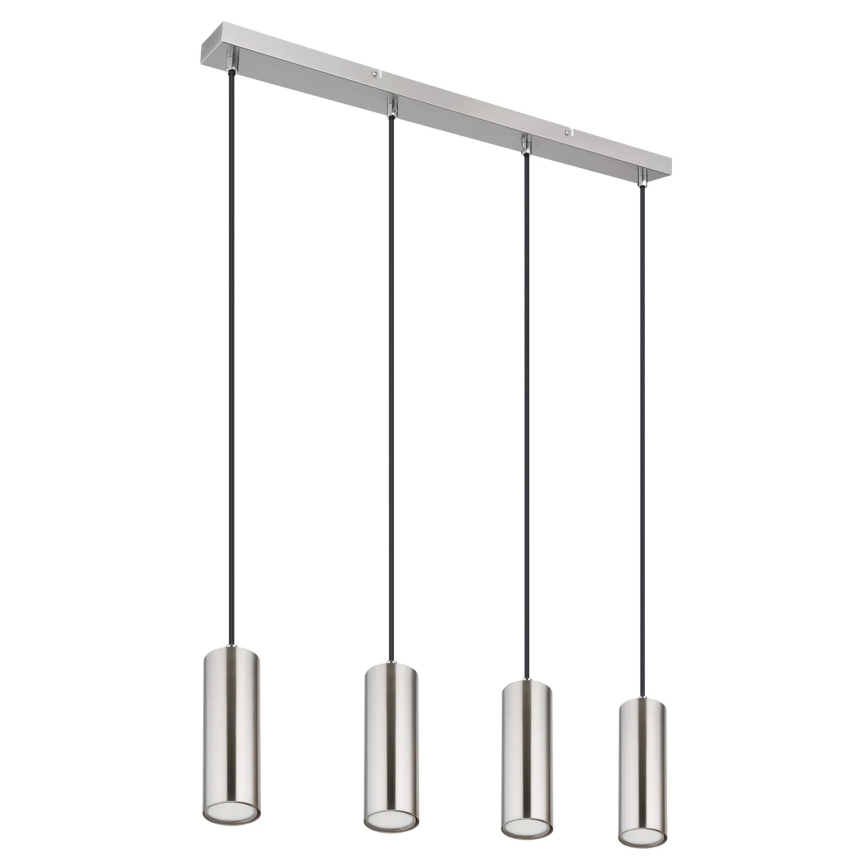 Globo - Lustra ar auklu 4xGU10/35W/230V matēts hroms