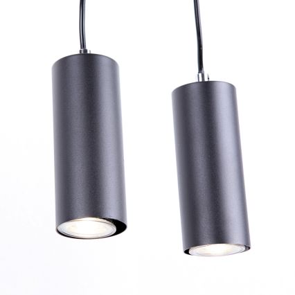 Globo - Lustra ar auklu 4xGU10/35W/230V melna