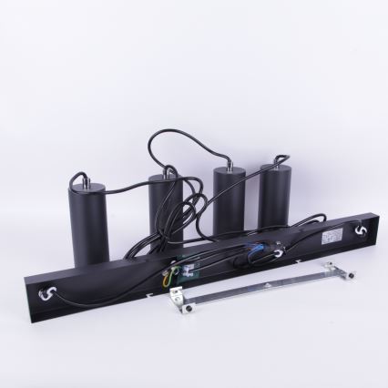 Globo - Lustra ar auklu 4xGU10/35W/230V melna