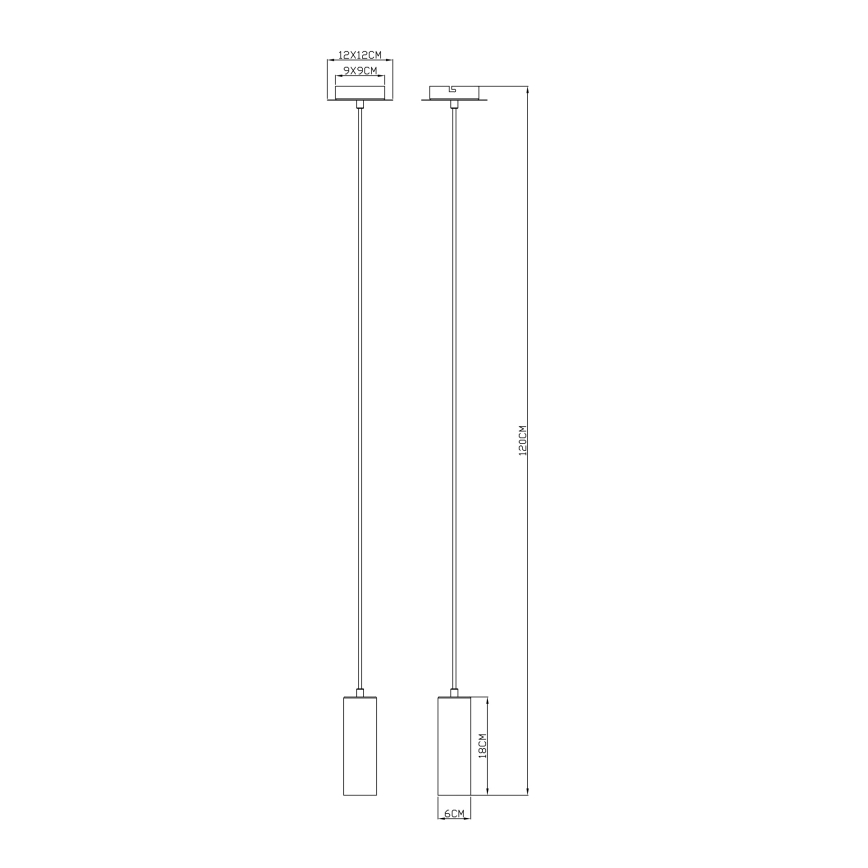Globo - Lustra ar auklu 1xGU10/35W/230V pelēka/brūna