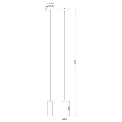 Globo - Lustra ar auklu 1xGU10/35W/230V balta