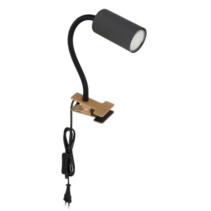 Globo - Pielāgojama lampa ar stiprinājumu 1xGU10/25W/230V pelēka/brūna