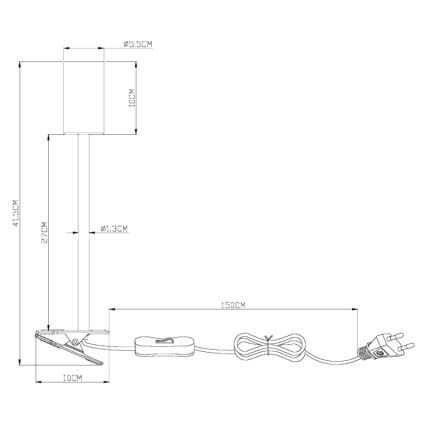 Globo - Pielāgojama lampa ar stiprinājumu 1xGU10/25W/230V pelēka/brūna