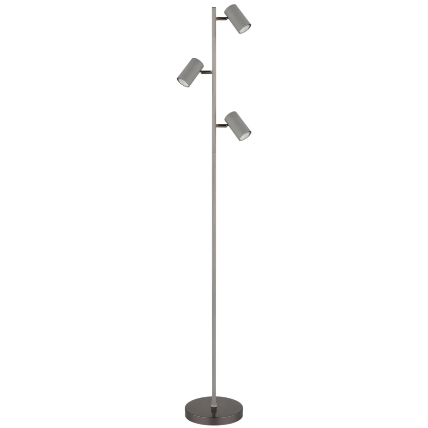Globo - Grīdas stāvlampa 3xGU10/5W/230V pelēka