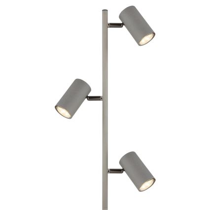 Globo - Grīdas stāvlampa 3xGU10/5W/230V pelēka