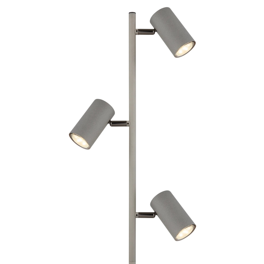 Globo - Grīdas stāvlampa 3xGU10/5W/230V pelēka