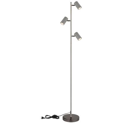 Globo - Grīdas stāvlampa 3xGU10/5W/230V pelēka