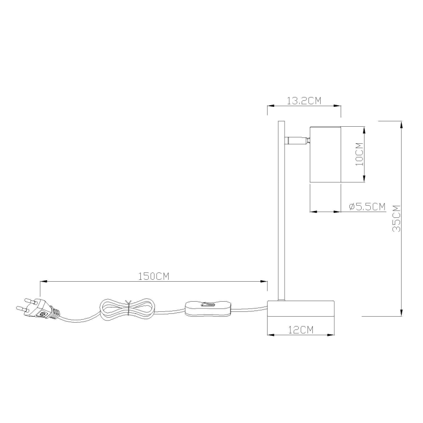 Globo - Galda lampa 1xGU10/5W/230V oranža