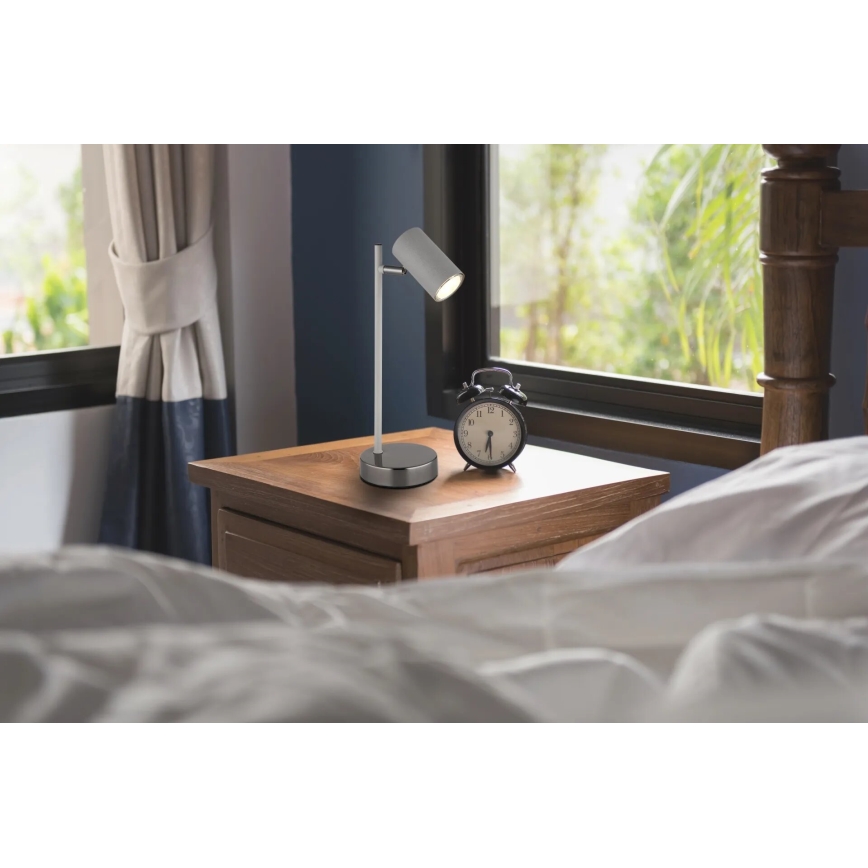 Globo - Galda lampa 1xGU10/5W/230V pelēka/antracīta