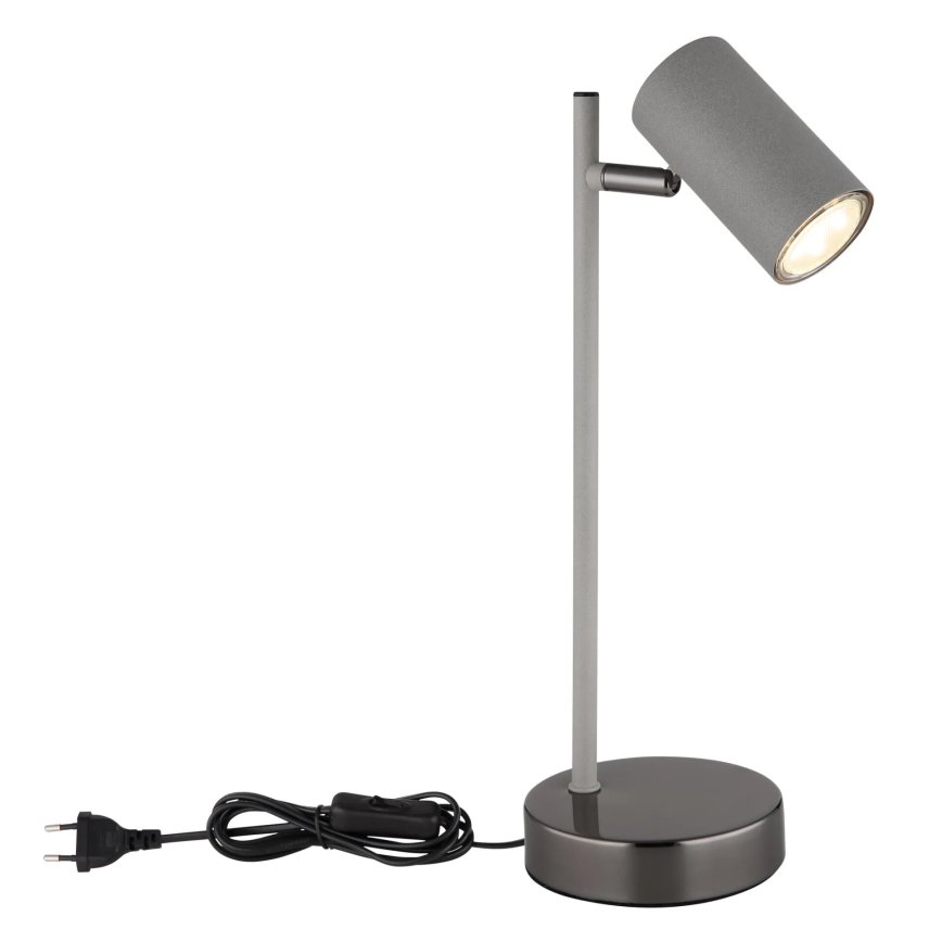 Globo - Galda lampa 1xGU10/5W/230V pelēka/antracīta