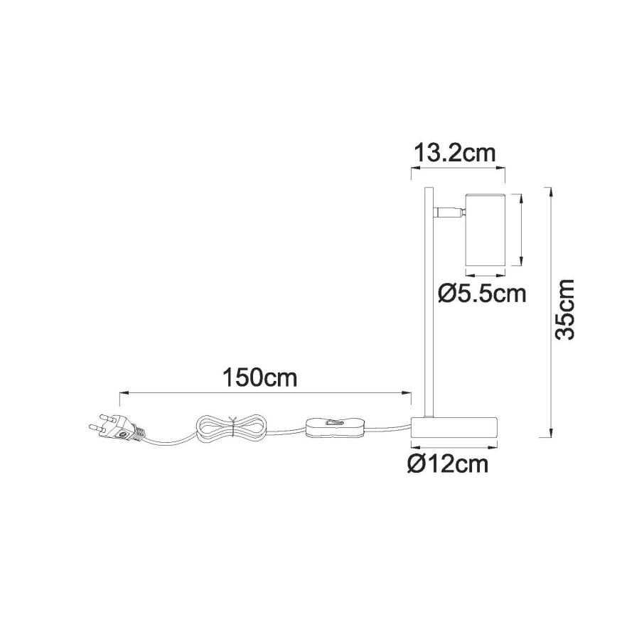 Globo - Galda lampa 1xGU10/5W/230V