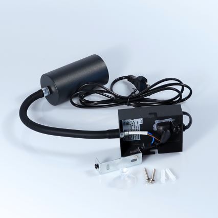 Globo - Pielāgojama sienas lampa 1xGU10/25W/230V melna