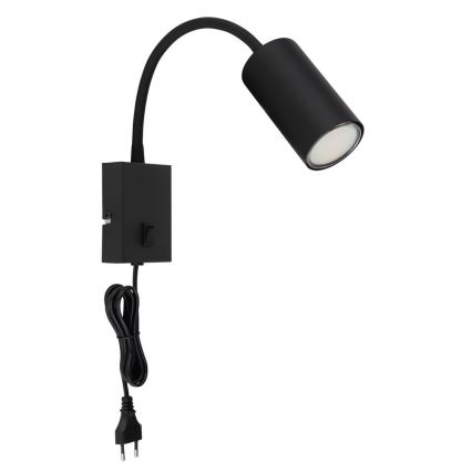 Globo - Pielāgojama sienas lampa 1xGU10/25W/230V melna