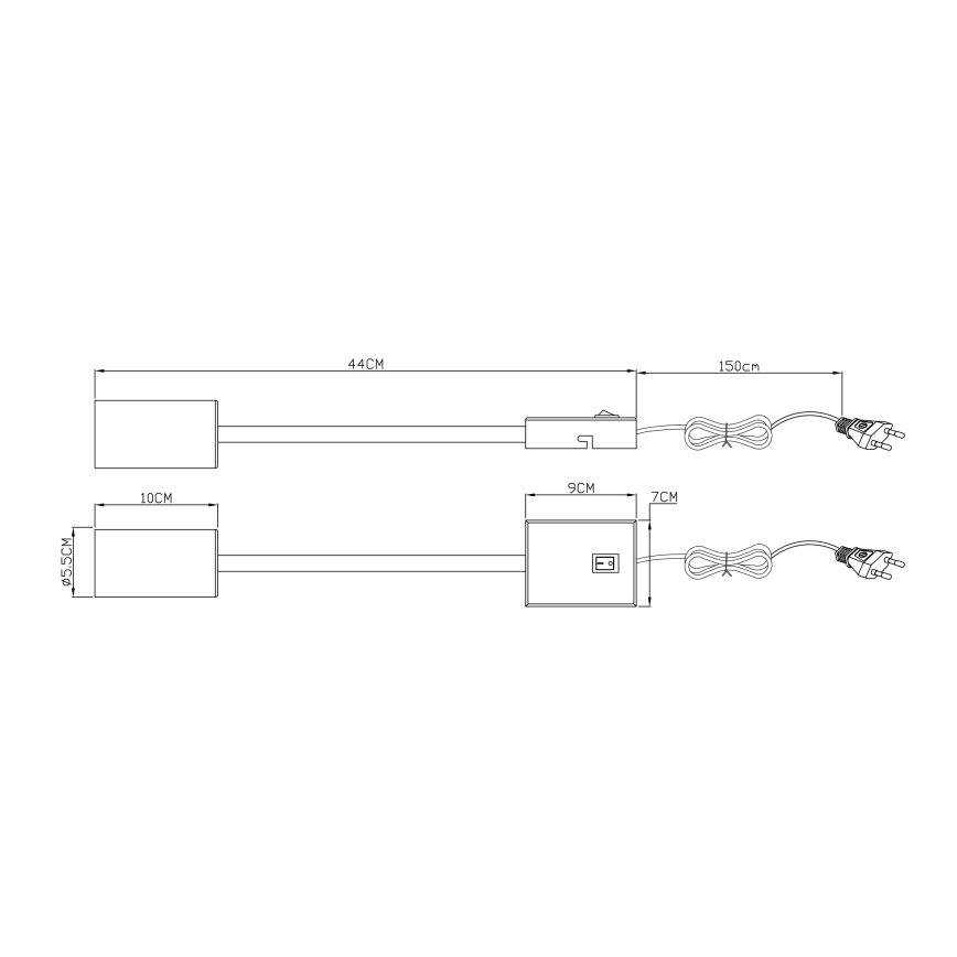 Globo - Pielāgojama sienas lampa 1xGU10/25W/230V melna