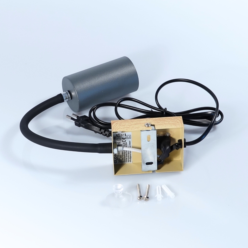 Globo - Pielāgojama sienas lampa 1xGU10/25W/230V pelēka/brūna