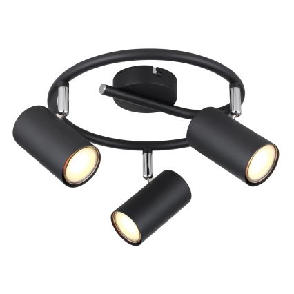 Globo - Starmetis 3xGU10/25W/230V melna