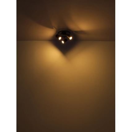 Globo - Starmetis 3xGU10/25W/230V melna