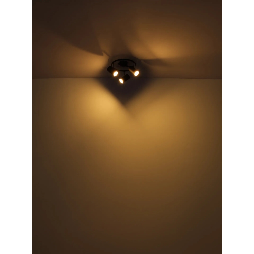 Globo - Starmetis 3xGU10/25W/230V melna
