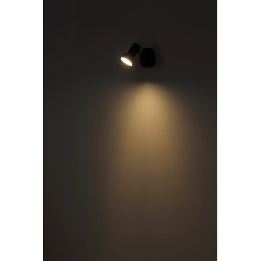 Globo - Sienas starmetis 1xGU10/25W/230V melna/sudraba