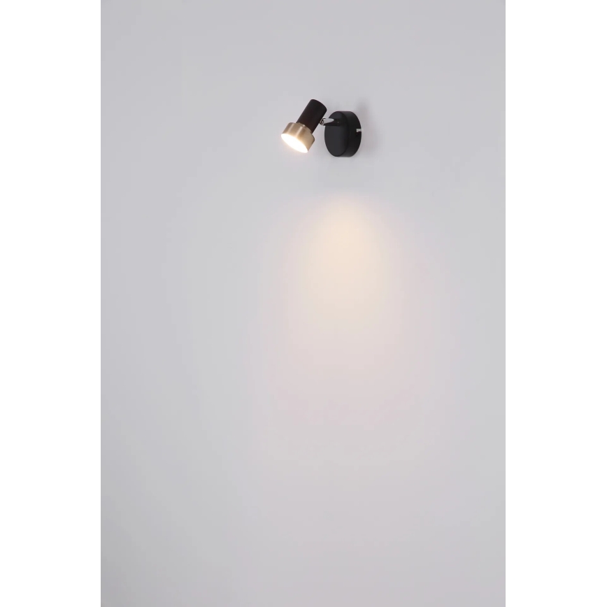 Globo - Sienas starmetis 1xGU10/25W/230V melna/sudraba
