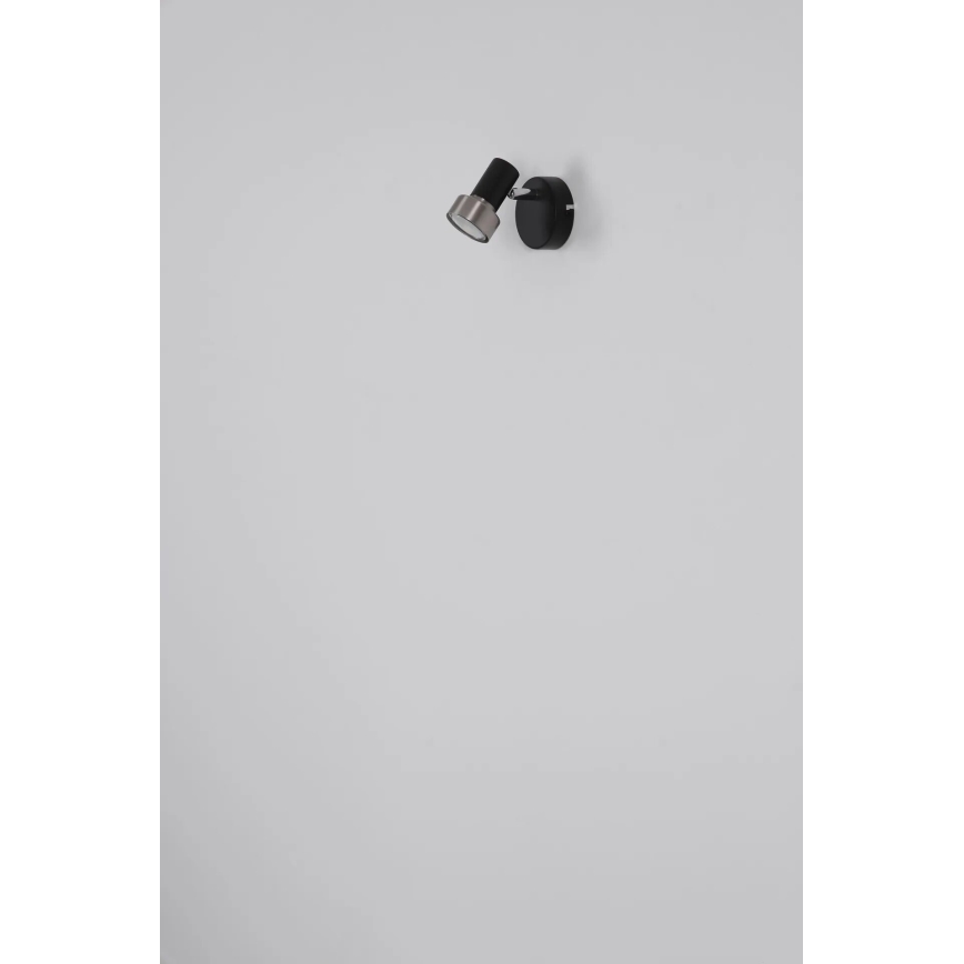 Globo - Sienas starmetis 1xGU10/25W/230V melna/sudraba
