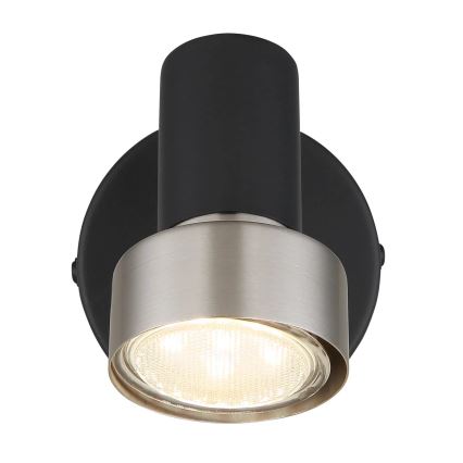 Globo - Sienas starmetis 1xGU10/25W/230V melna/sudraba