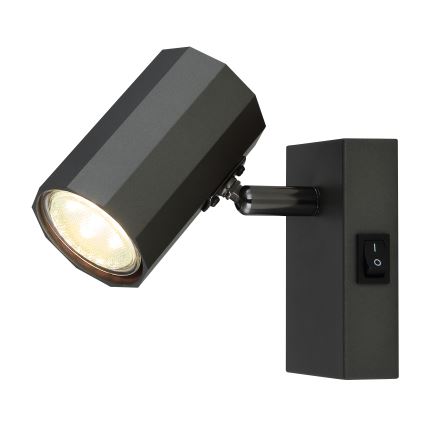 Globo - Sienas starmetis 1xGU10/25W/230V melna
