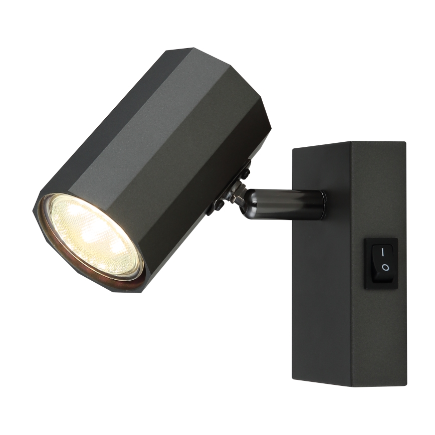 Globo - Sienas starmetis 1xGU10/25W/230V melna