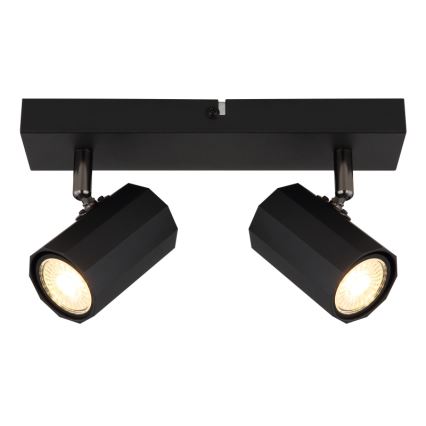 Globo - Starmetis 2xGU10/25W/230V melna
