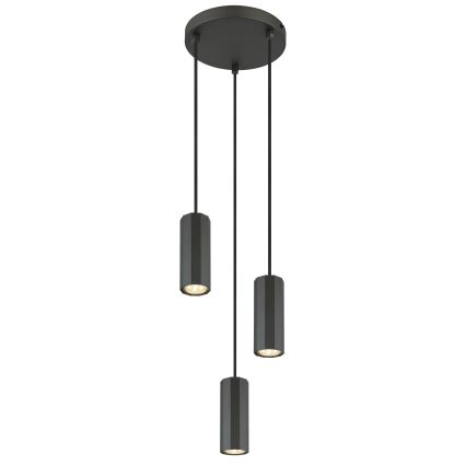 Globo - Lustra ar auklu 3xGU10/25W/230V melna