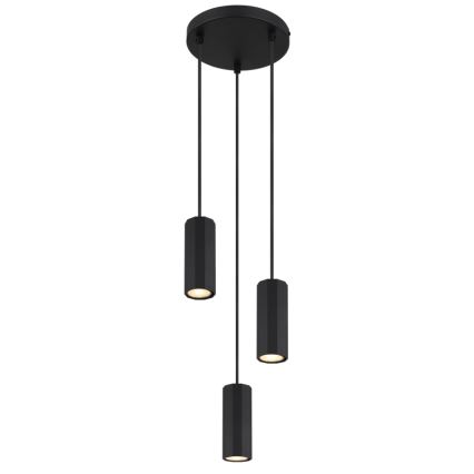Globo - Lustra ar auklu 3xGU10/25W/230V melna