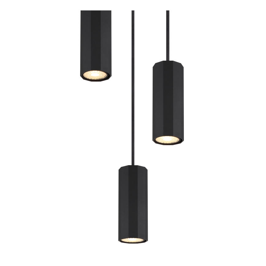 Globo - Lustra ar auklu 3xGU10/25W/230V melna