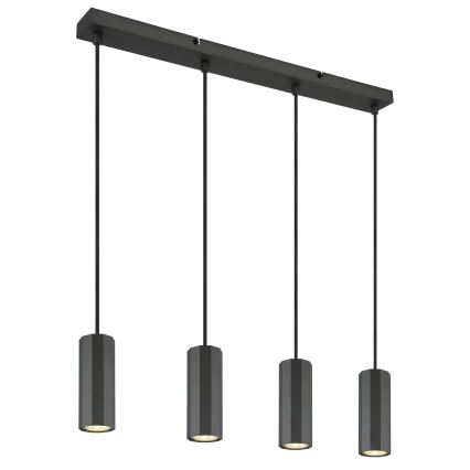 Globo - Lustra ar auklu 4xGU10/25W/230V melna