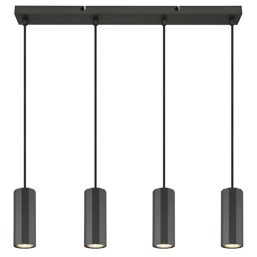 Globo - Lustra ar auklu 4xGU10/25W/230V melna
