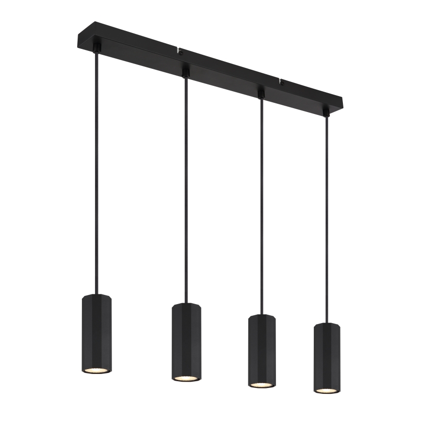 Globo - Lustra ar auklu 4xGU10/25W/230V melna