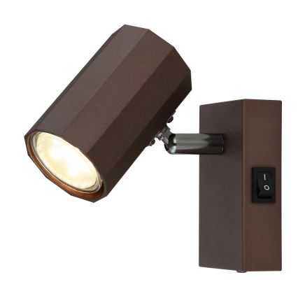 Globo - Sienas starmetis 1xGU10/25W/230V brūna