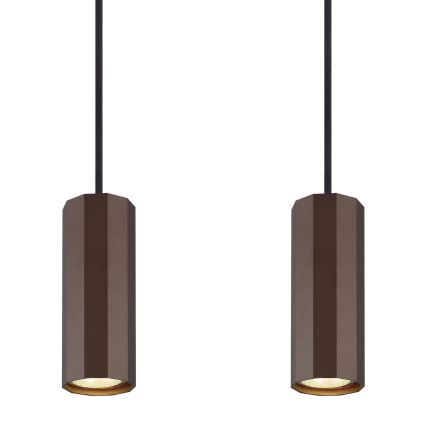 Globo - Lustra ar auklu 4xGU10/25W/230V brūna