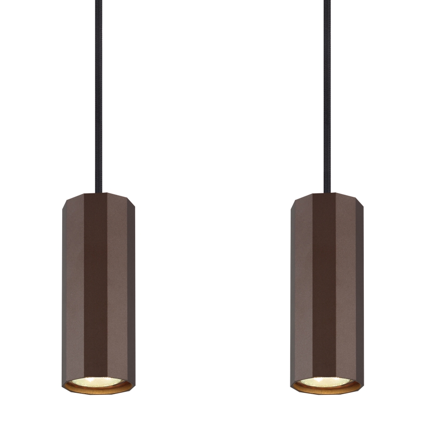 Globo - Lustra ar auklu 4xGU10/25W/230V brūna