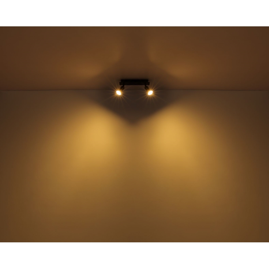 Globo - Starmetis 2xGU10/35W/230V melna