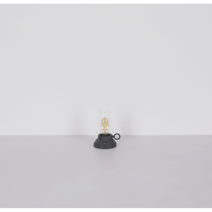 Globo - LED Aptumšojama uzlādējama skārienvadāma galda lampa LED/1W/3,7V 1200 mAh antracīta