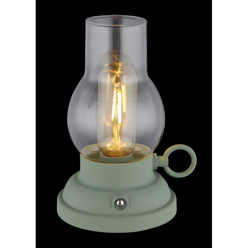 Globo - LED Aptumšojama uzlādējama skārienvadāma galda lampa LED/1W/3,7V 1200 mAh zaļa
