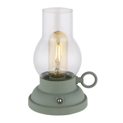 Globo - LED Aptumšojama uzlādējama skārienvadāma galda lampa LED/1W/3,7V 1200 mAh zaļa