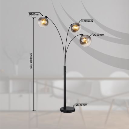 Globo - Grīdas lampa 3xE27/60W/230V